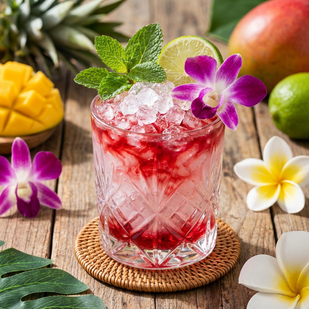 Sunset Hibiscus Glow